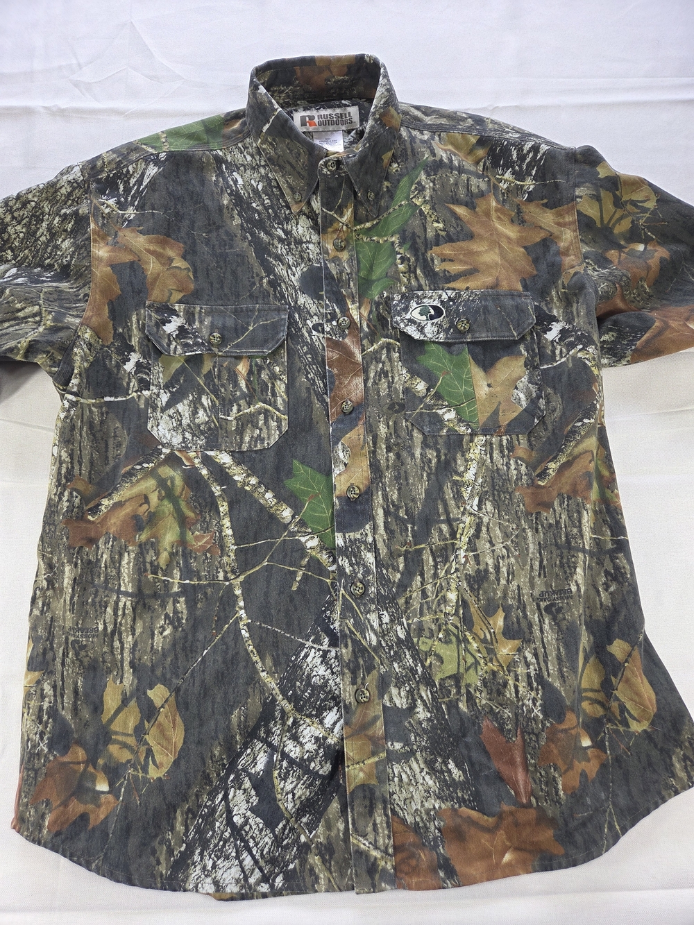 Russell Outdoors Mossy Oak Break-Up Camo Button Shirt XL